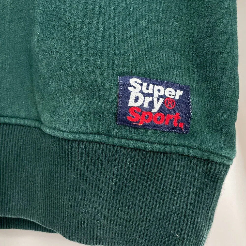 SUPERDRY Embroidered Color Block Crewneck Sweater Size S